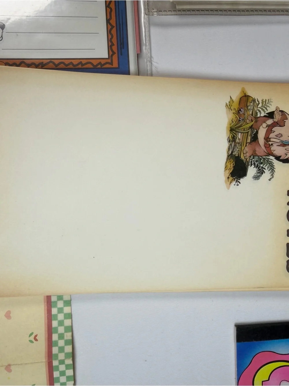 Vintage/retro stationary Star Wars, Mickey, Care Bears, etc